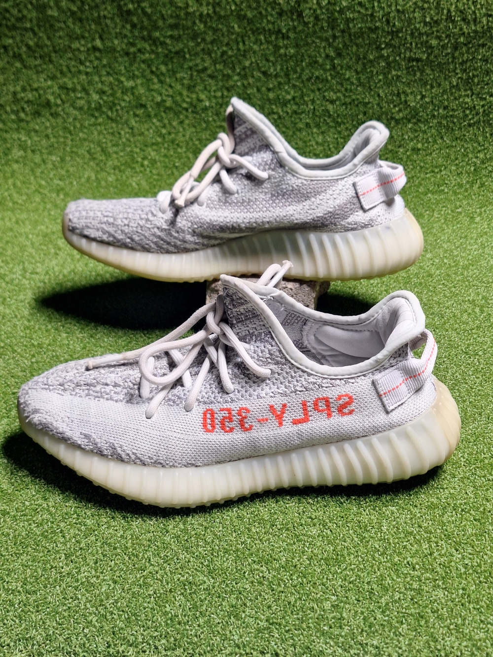 Adidas Yeezy 350 Blue Tint Boost V2 Low Men's Size 7 Sneakers B37571